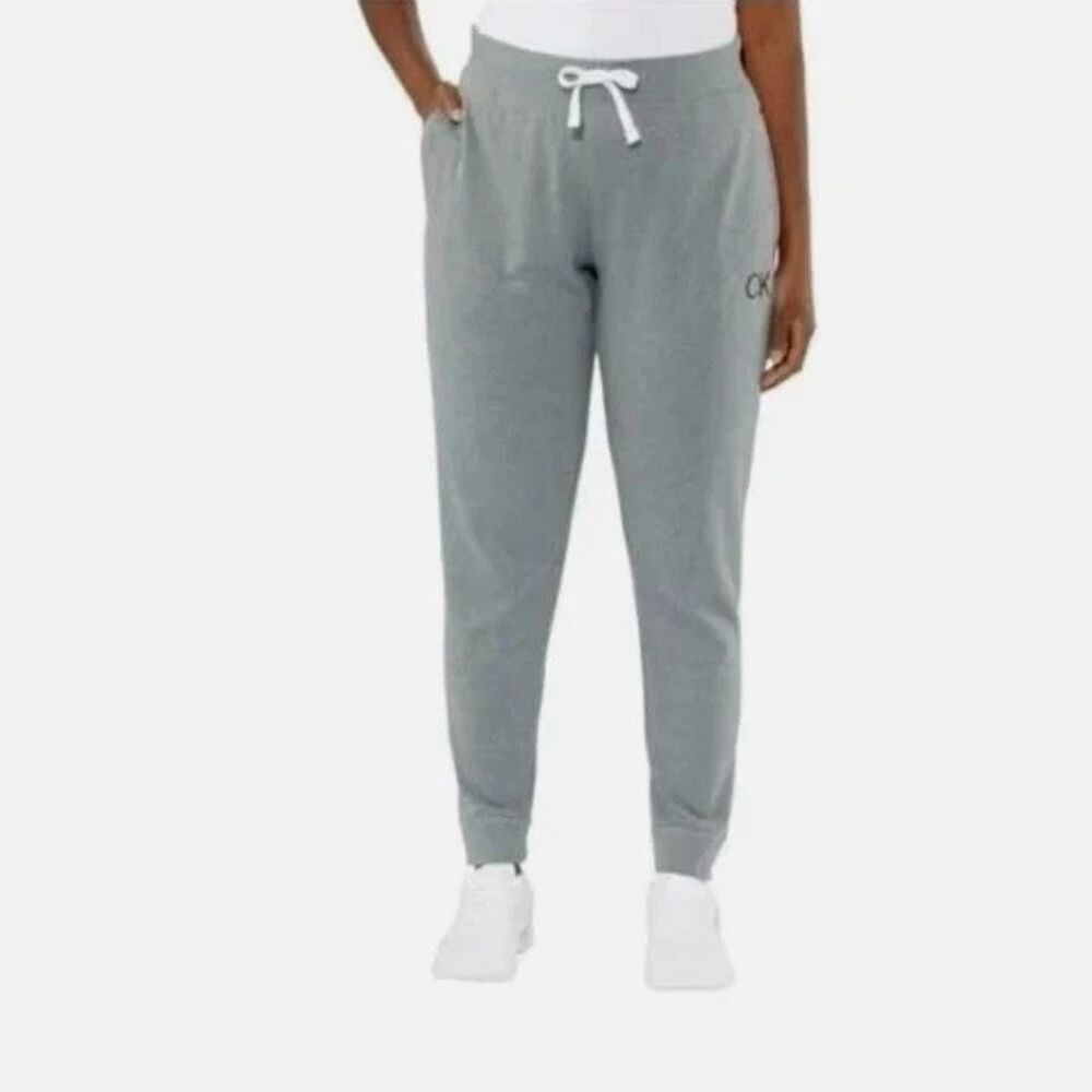 Calvin Klein Logo French Terry Jogger Pants Blue Gray 2-Pack Women’s XL - Picture 2 of 6
